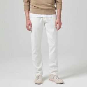 Citizens of Humanity Gage Jeans Men’s Size 32 White Stretch Linen Blend New